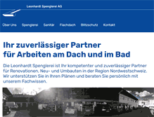 Tablet Screenshot of leonhardt.ch